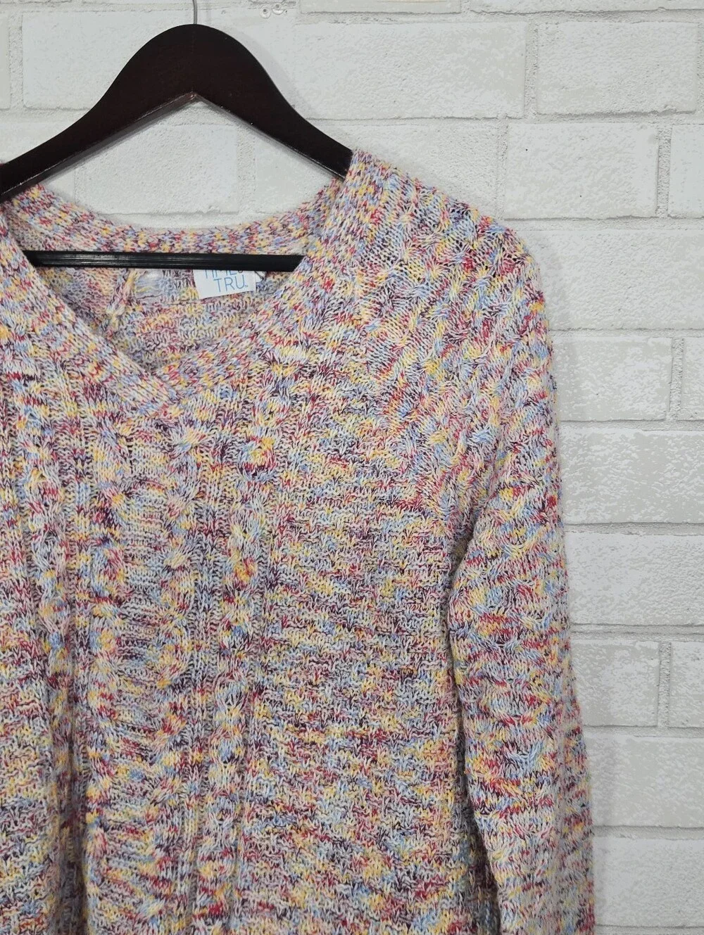 Time and Tru colorful sweater